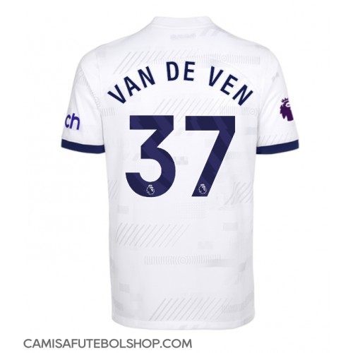 Camisa de time de futebol Tottenham Hotspur Micky van de Ven #37 Replicas 1º Equipamento 2023-24 Manga Curta